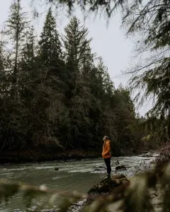 Walk down to the river and soak in the peaceful sounds of the river. Every season along the Stillaguamish River is gorgeous!