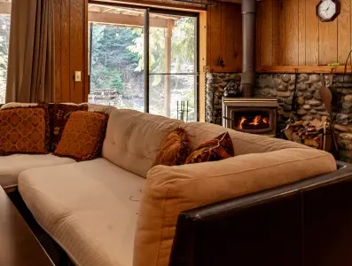 The perfect place to curl up to watch a movie with your people. :)