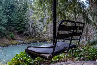 The very cool, chairlift porch swing.