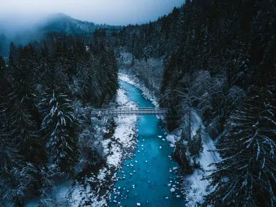 This river is so beautiful no matter the season, but there's just something special about this river in the winter.