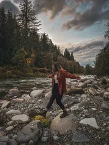 Playing at the river is always a good idea. :)