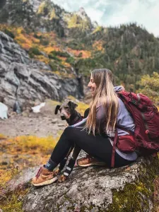 There are a lot of spots to sit and take in the view at the Big Four Ice Caves. 