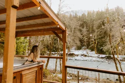 There's nothing better than a snowy, post-hike soak or just enjoying the warmth of the water on a cold night in the mountains. :)