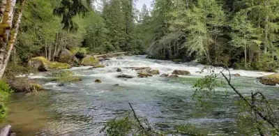 Lost Creek Ridge Trail is a 20 mile drive from the cabin, and for those hardcore hikers (it's a difficult, 9.1 mile hike), will lead you to Round or Byrne Lake. Check AllTrails app for directions and current trail conditions.