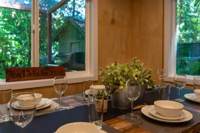 Just bring your dinner menu and people. :)