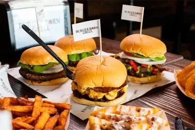 The Burger Barn is a great choice for a delicious burger!
