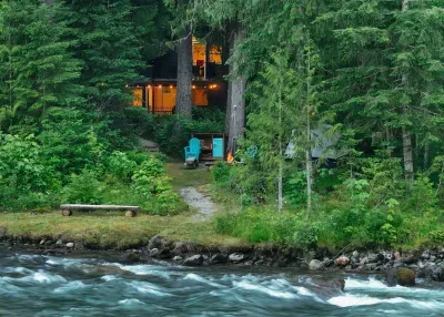 Nestled under the trees along the banks of the beautiful Sauk River, this cabin is the peaceful retreat you've been craving.