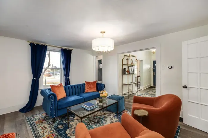 Our living room is a great place to gather with family and friends.
