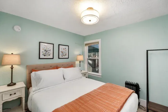 Luxury Hybrid Queen bed off the Welcome Room