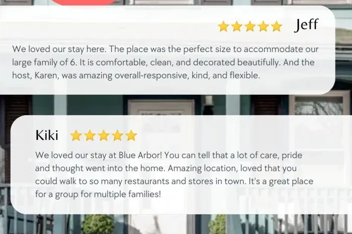 Our 5 star reviews
