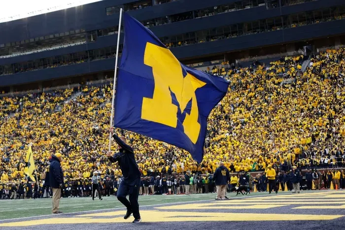 Can you feel the excitement at the Big House! University of Michigan iconic stadium