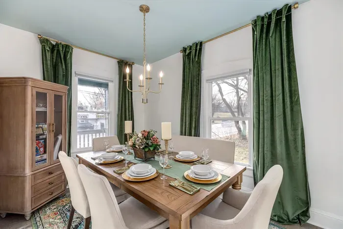 Formal dining room can seat eight. This doubles as a game room. We have plenty of board games and puzzles.