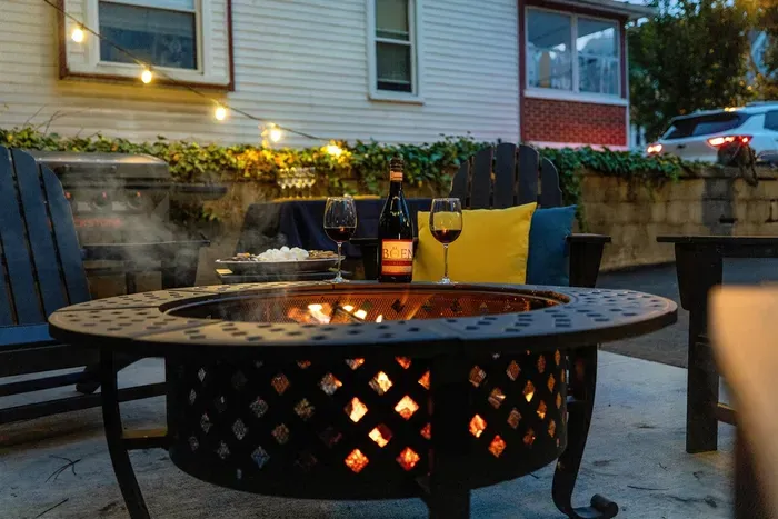 Twilight by the fire