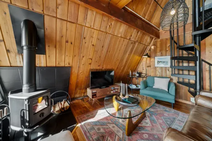 Gather around the fireplace for cozy vibes and quiet evenings in.