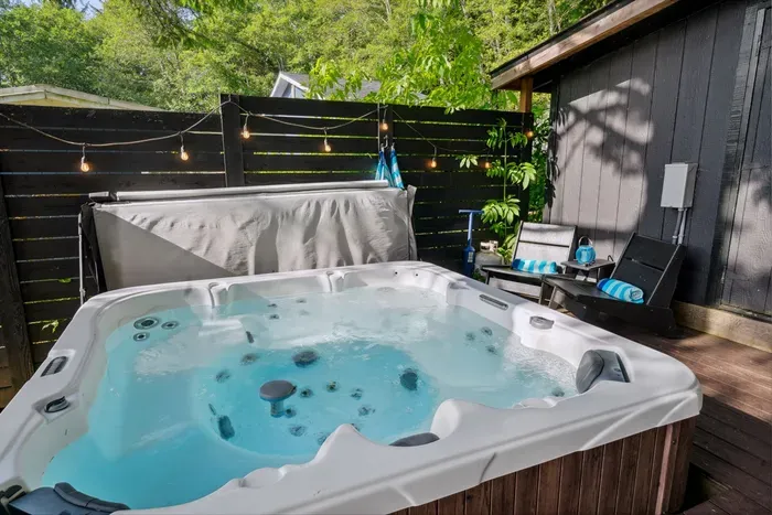 Perfect after a beach day or chilly evening—our hot tub invites you to relax and let go.
