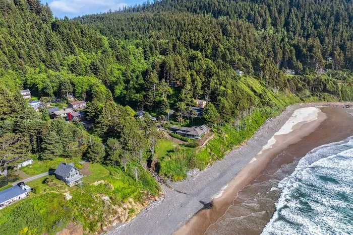 Aerial of Falcon Cove, quite and serene