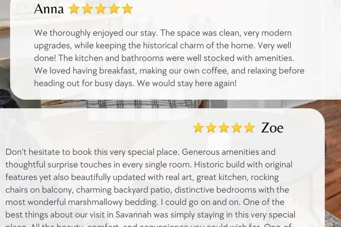Our 5 star reviews