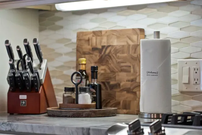Our fully equipped kitchen features modern appliances and everything you need to cook, snack, or sip in style.