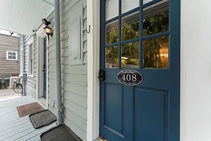 Access at the back porch using your personal code
