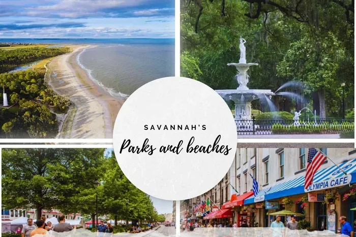 Tybee island is 20-20 minute drive, but River Street and Forsyth Park are walking distance