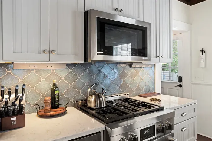 Our fully equipped kitchen features modern appliances and everything you need to cook, snack, or sip in style.