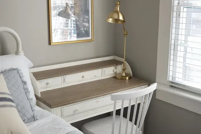 Need to catch up on work? Enjoy the convenience of Giga-speed WiFi throughout the home. A workspace is provided here in the second bedroom for your convenience