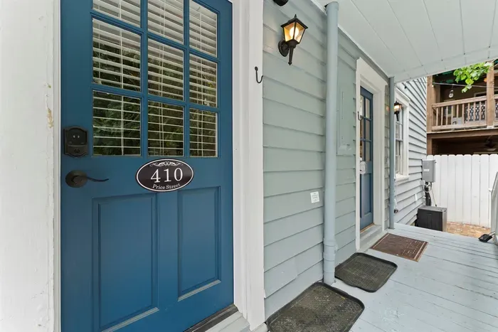 Entry is through the back porch using your personal door code.