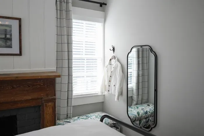 Dressing area with mirror for getting ready for a night on the town in Savannah