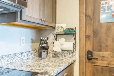 Plenty of prep space and all the essentials at your fingertips. Whether you're chopping veggies or plating pancakes, this kitchen makes it easy to feel right at home.