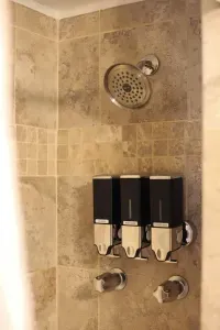 Triple convenience in the shower! Shampoo, conditioner, and body wash—just rinse, repeat, and relax. #StayFresh