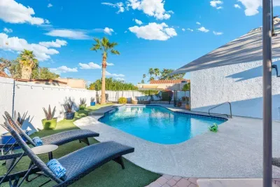 Private pool area. Can be heated for a fee