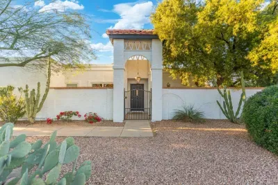 Exterior of home. No steps to enter