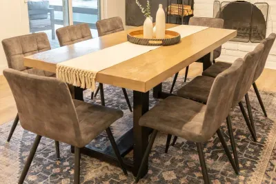 Minimalist dinintg table for creating lasting memories
