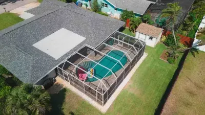 A perspective captured from an elevated position.