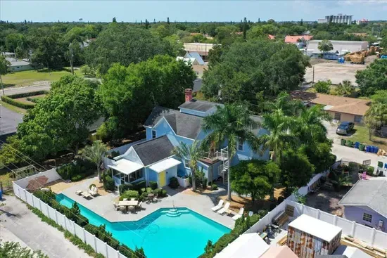 Large private, salt water pool with plenty of room to play even includes a lap lane for those wishing to exercise or stretch while on vacation.