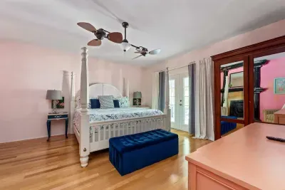 Bedroom 1 is on the first floor and has a brand new, King sized Tempur-pedic mattress.