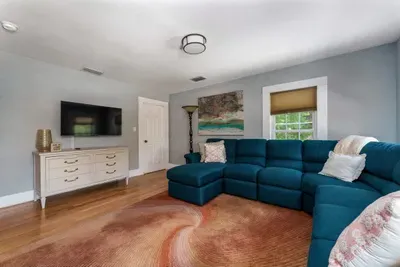 The upstairs living room is another great hangout area or can be used for extra sleeping if needed.