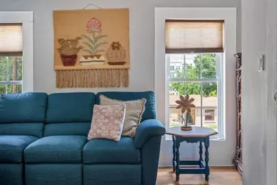 The upstairs living room is another great hangout area or can be used for extra sleeping if needed.