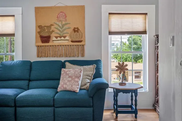The upstairs living room is another great hangout area or can be used for extra sleeping if needed.