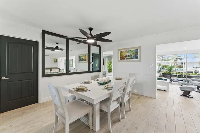 Step into the cozy dining area where comfort meets style perfect for family meals, game nights, or simply enjoying good food in great company.