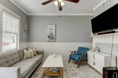 Living Room with Sonos Soundbar Setup!