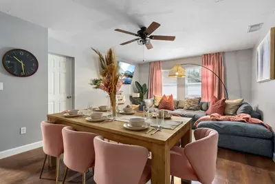 Open concept dining/living room