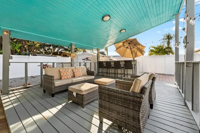 Outdoor furniture to enjoy with family and friends.