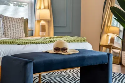 Primary bedroom with Queen bed