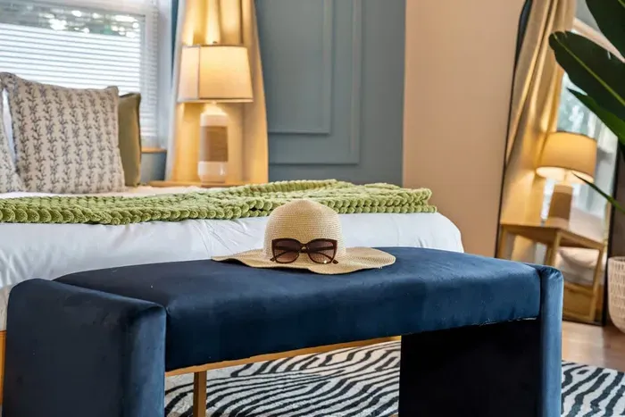 Primary bedroom with Queen bed