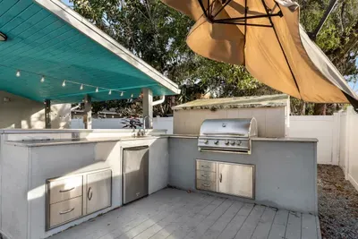 Outdoor grill to enjoy with family and friends.