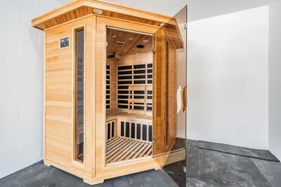 Unwind in your private infrared sauna—crafted in beautiful cedar wood for a spa-like retreat. Perfect for rejuvenation after a day at the beach or pool, this serene space offers warmth, relaxation, and a touch of luxury to your coastal getaway.
