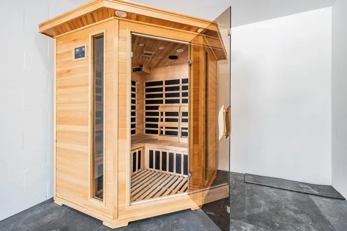 Unwind in your private infrared sauna—crafted in beautiful cedar wood for a spa-like retreat. Perfect for rejuvenation after a day at the beach or pool, this serene space offers warmth, relaxation, and a touch of luxury to your coastal getaway.