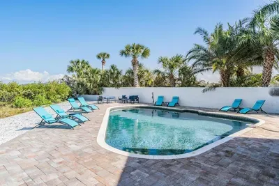 Bask in the sun by your private pool surrounded by swaying palms and comfortable loungers. Perfect for refreshing swims, lazy afternoons, or evening dips under the stars—your tropical escape awaits right outside the door!