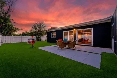 Furnished patio with outdoor games